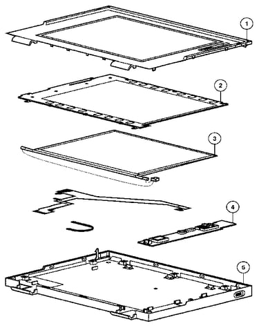 Vga edgelit display