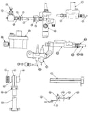 Gas burners and manifold