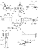Gas burners and manifold