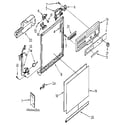 Kenmore 6651561591 frame and console diagram