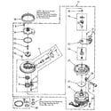 Kenmore 6651561591 pump and motor diagram