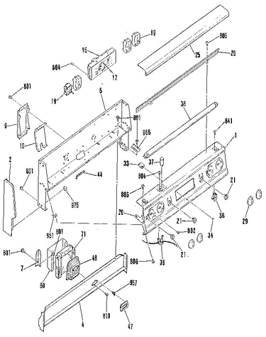 Backguard section