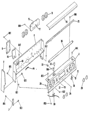 Backguard section