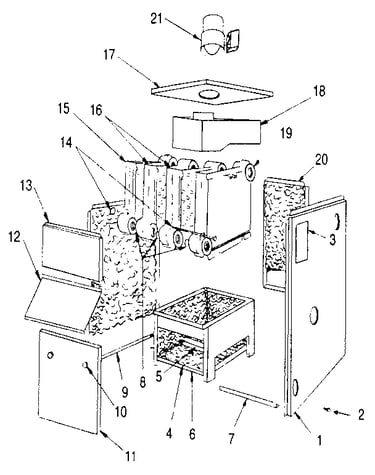Jacket - section and base