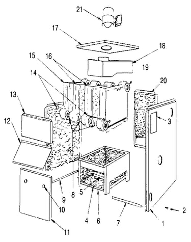 Jacket - section and base