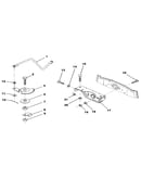 Sector gear/axle support