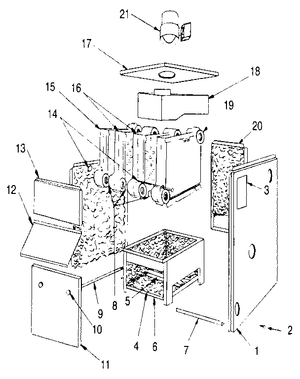 Jacket - section and base