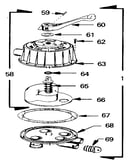 Backwash valve complete assembly