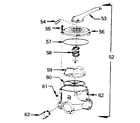 Sears 167411131 backwash valve complete assembly diagram