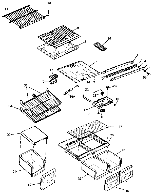 Shelves and accessories