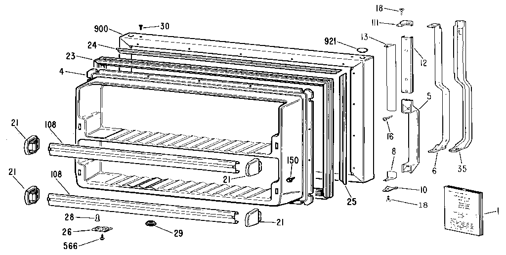 Freezer door
