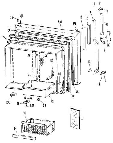 Freezer door