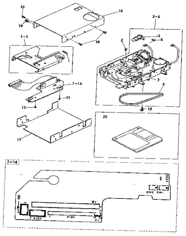 Floppy disk drive assembly