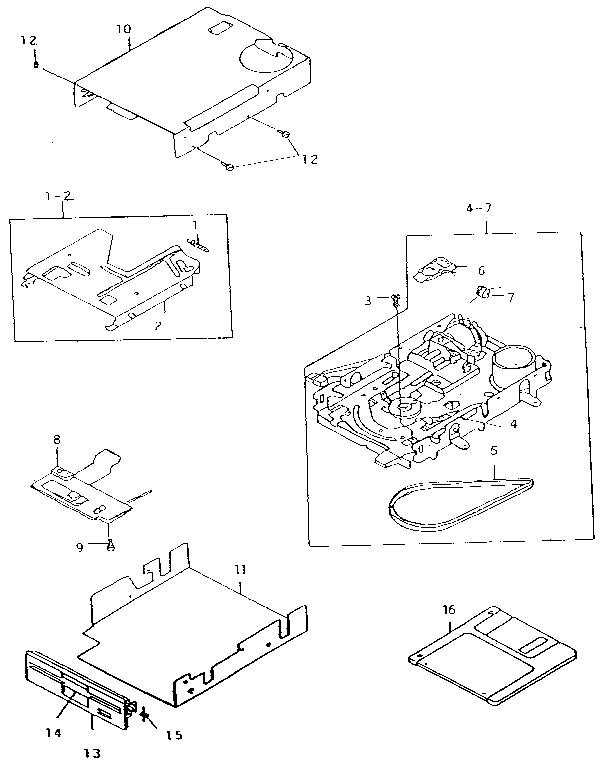 FLOPPY DISK DRIVE ASSEMBLY