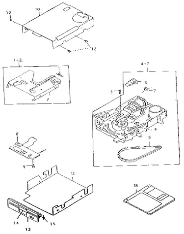 Floppy disk drive assembly