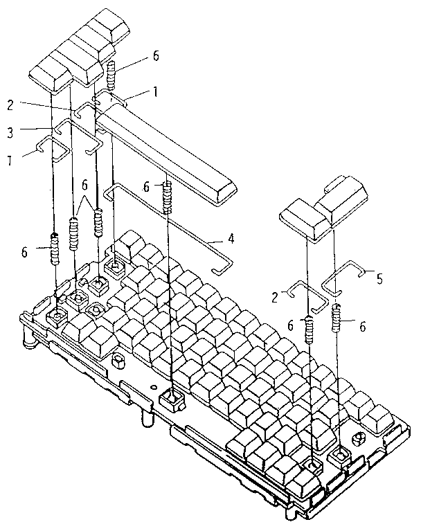 KEYBOARD MECHANISM/U.S.A.