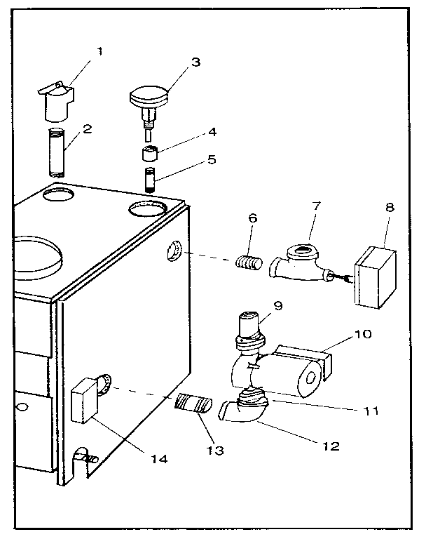 Boiler controls and piping