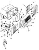 Cabinet and front panel