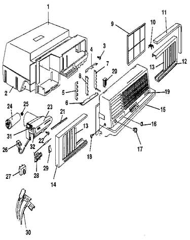 Cabinet and front panel