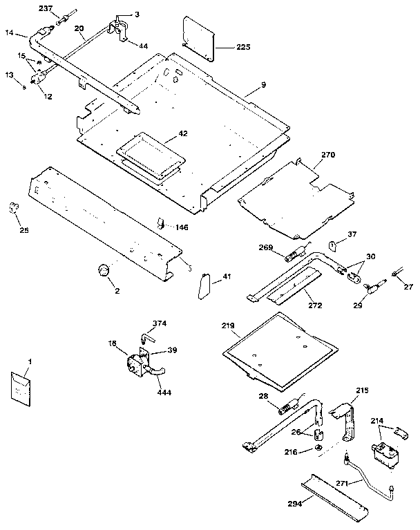 Burner section