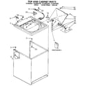 Kenmore 11092283100 top and cabinet diagram