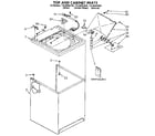Kenmore 11092283600 top and cabinet diagram