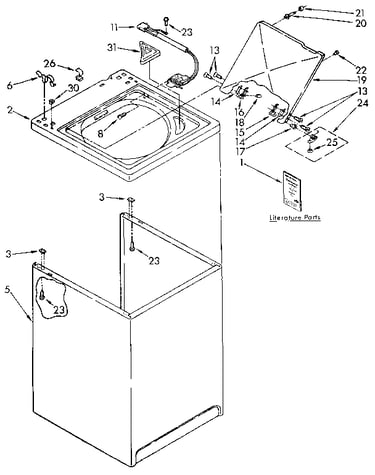 Top and cabinet