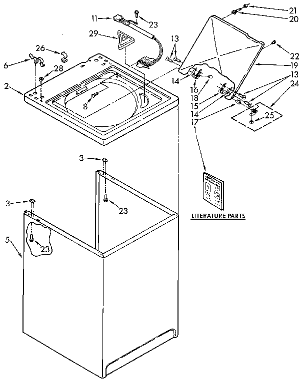 TOP AND CABINET PARTS