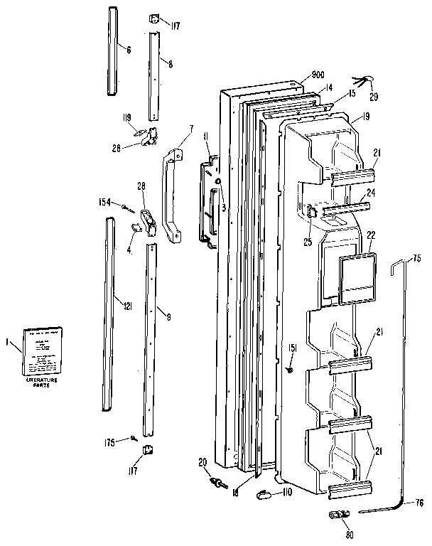 Freezer door