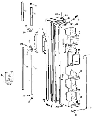 Freezer door