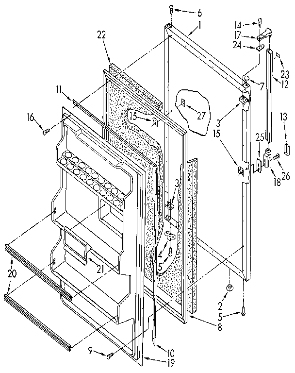 Refrigerator door