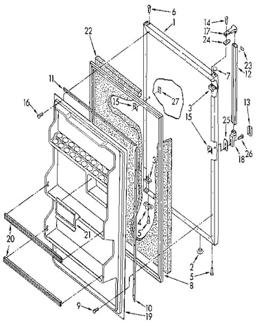 Refrigerator door