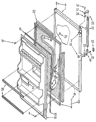 Refrigerator door