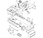 Kenmore 1069512881 motor and ice container diagram