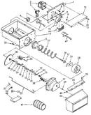 Motor and ice container