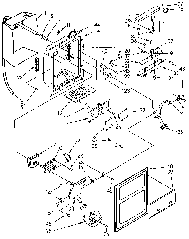 Dispenser front