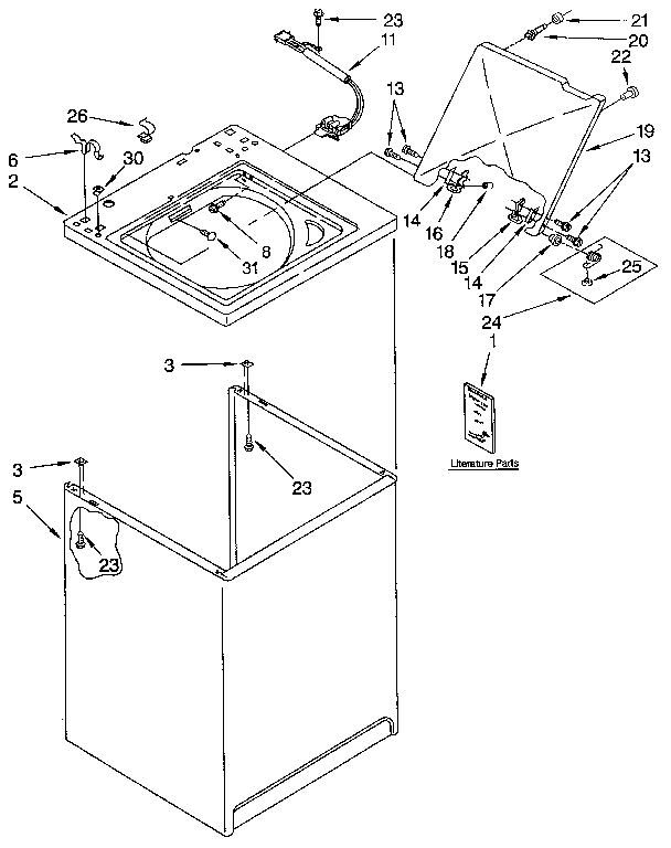 Top and cabinet