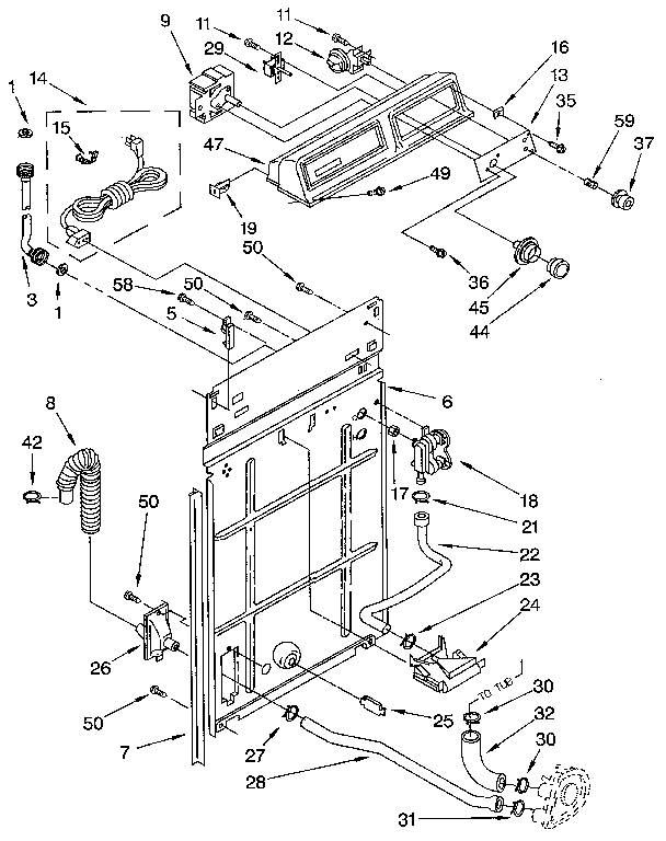 Control and rear panel