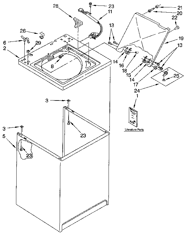 Top and cabinet