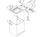 Kenmore 11092428800 top and cabinet diagram
