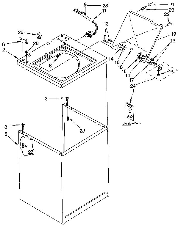 Top and cabinet