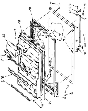 Refrigerator door
