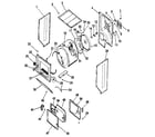 Kenmore 41799170120 dryer-cabinet, drum, heater diagram
