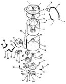 Washer-tubs, hoses, motor