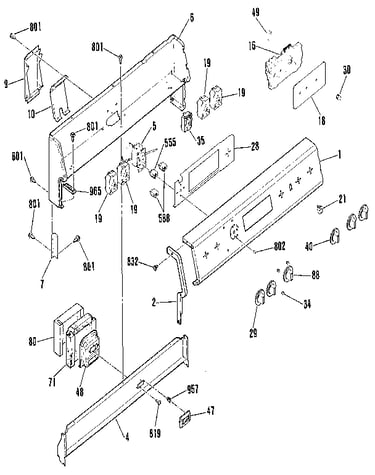 Backguard section