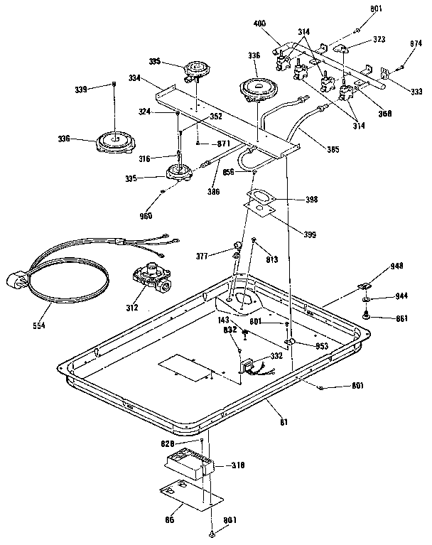 Burner section
