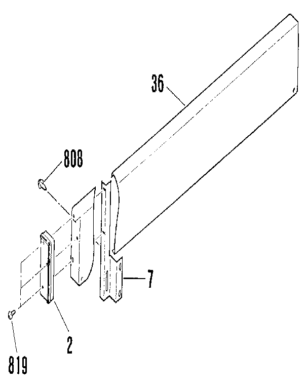 Backguard section