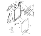 Kenmore 6651741591 frame and console diagram