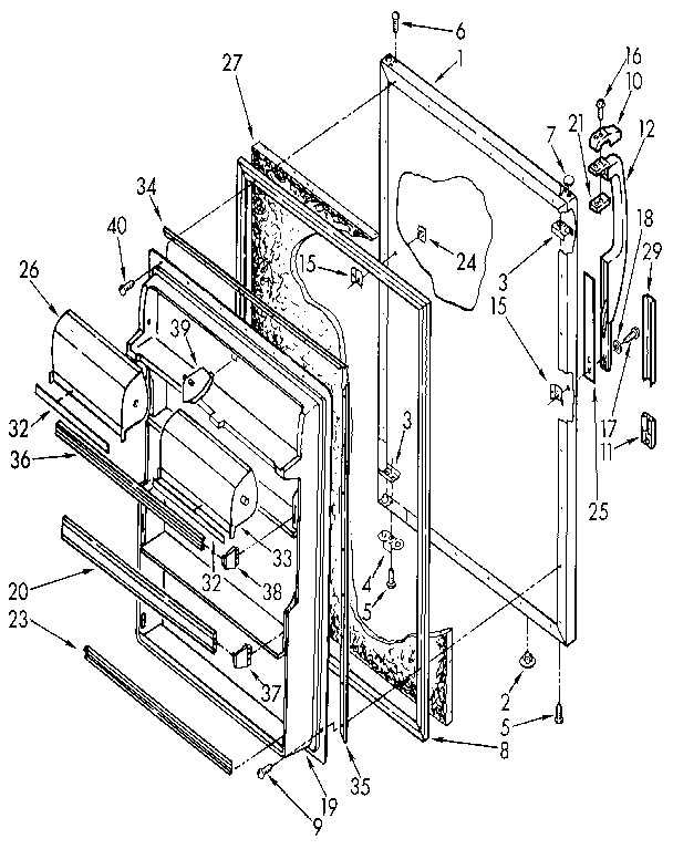 Refrigerator door