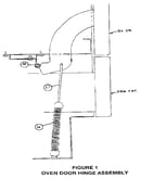 Figure 1 oven door hinge assembly